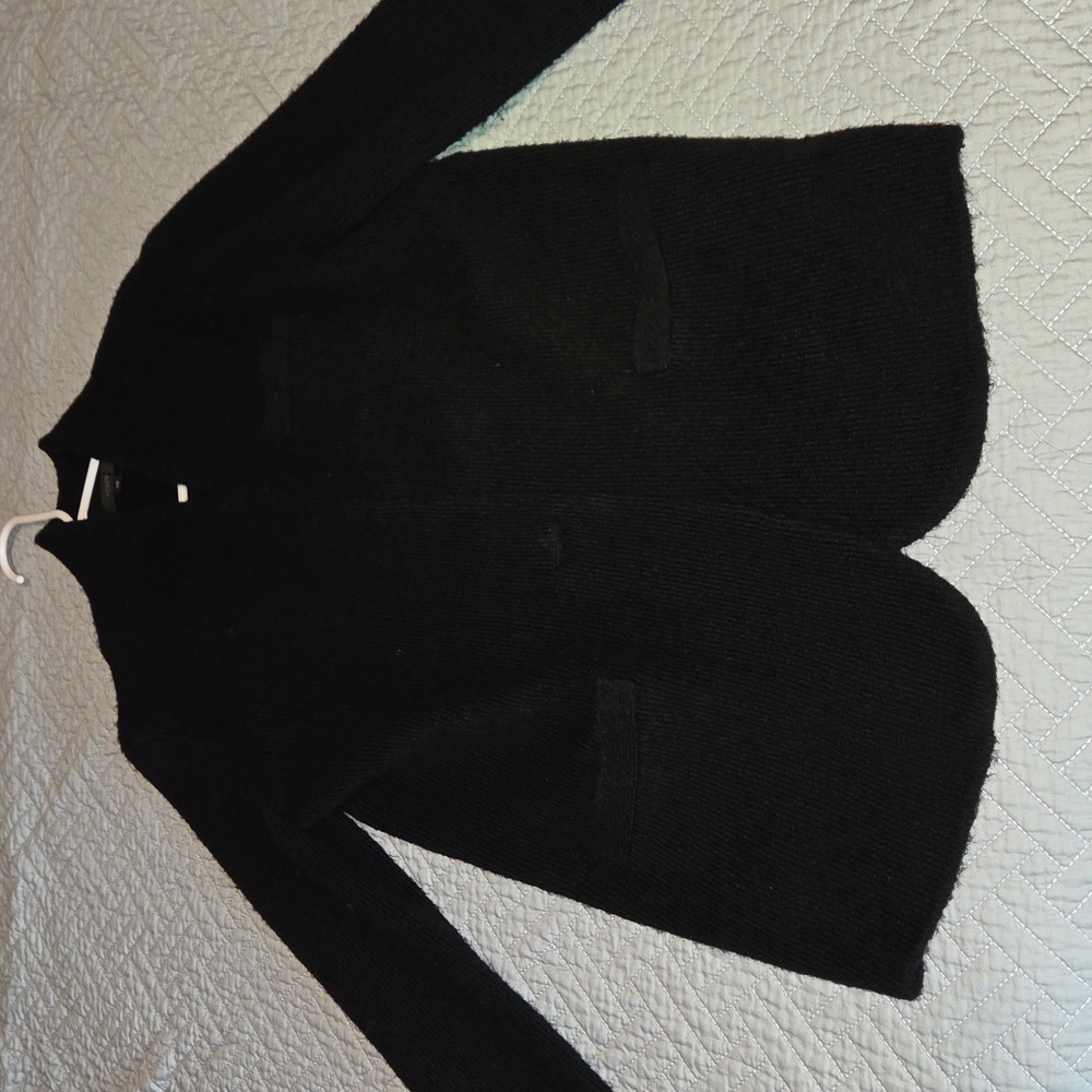 JCREW XS Cocoon sweater-blazer black